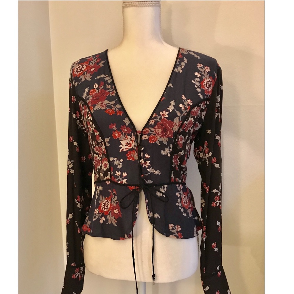 Free people button- up blouse.